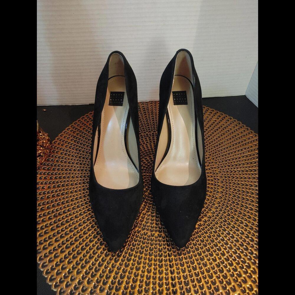 White House Black Market Hope Suede Heels Size 8.5M - Picture 2 of 7